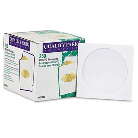 Betterbattery CD/DVD Sleeves  White, 250PK BE3340126